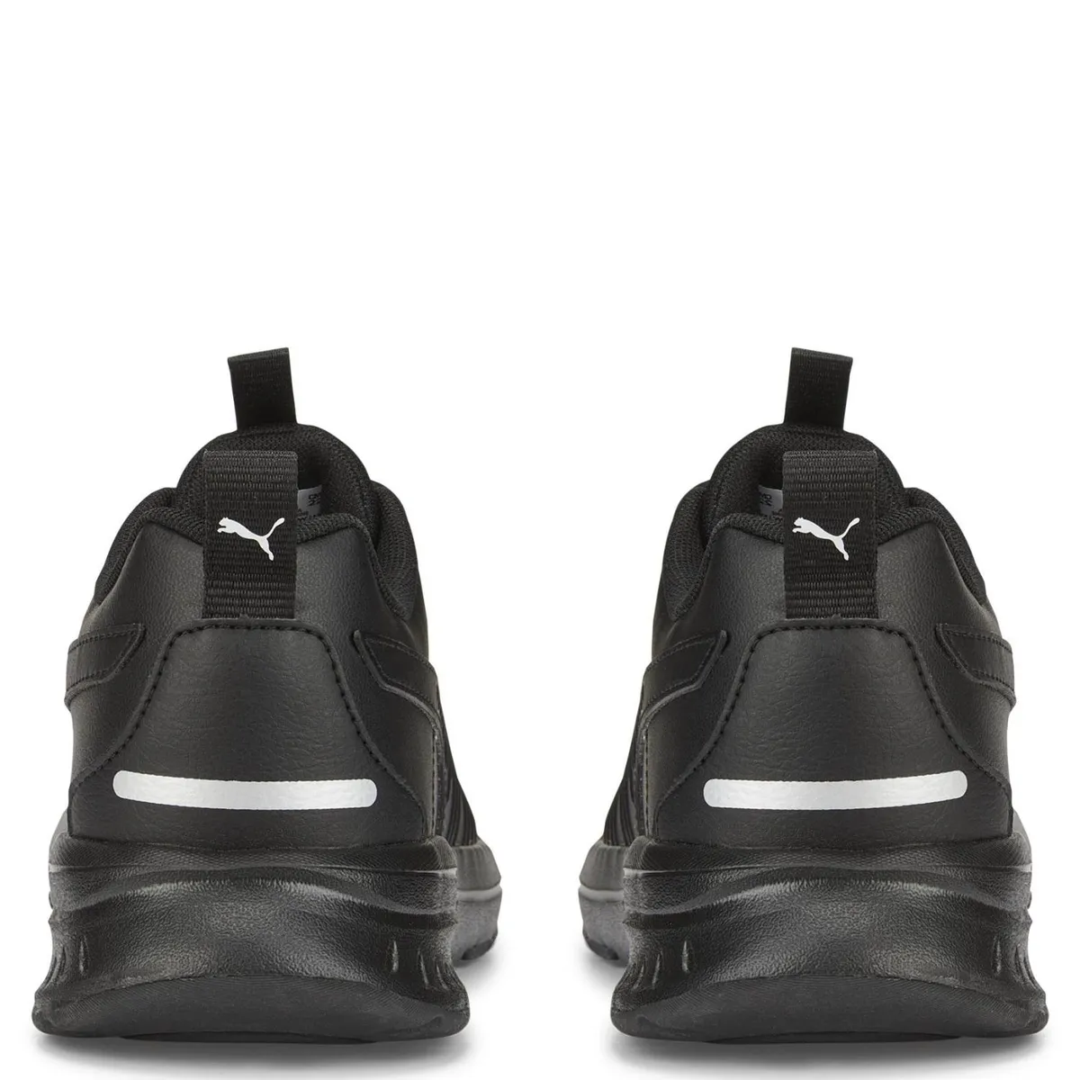 PUMA - Evolve Run Sl Zapatilla Urbana Unisex Niño Negro (35.5 a 38) Puma