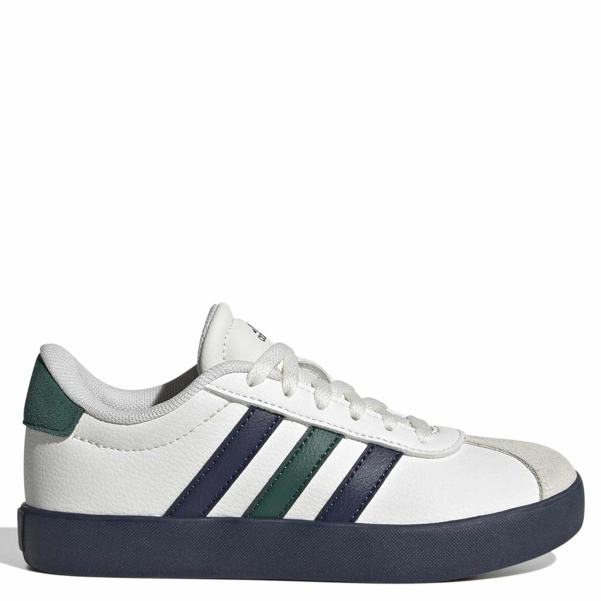 ADIDAS - Vl Court 3.0 K Zapatilla Urbana Cuero Unisex Niño Blanco (31.5 a 39) Adidas