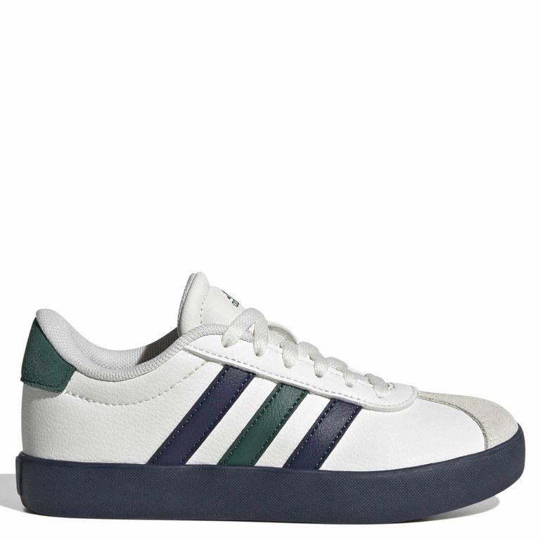 ADIDAS Vl Court 3.0 K Zapatilla Urbana Cuero Unisex Niño Blanco (31.5 a 39)