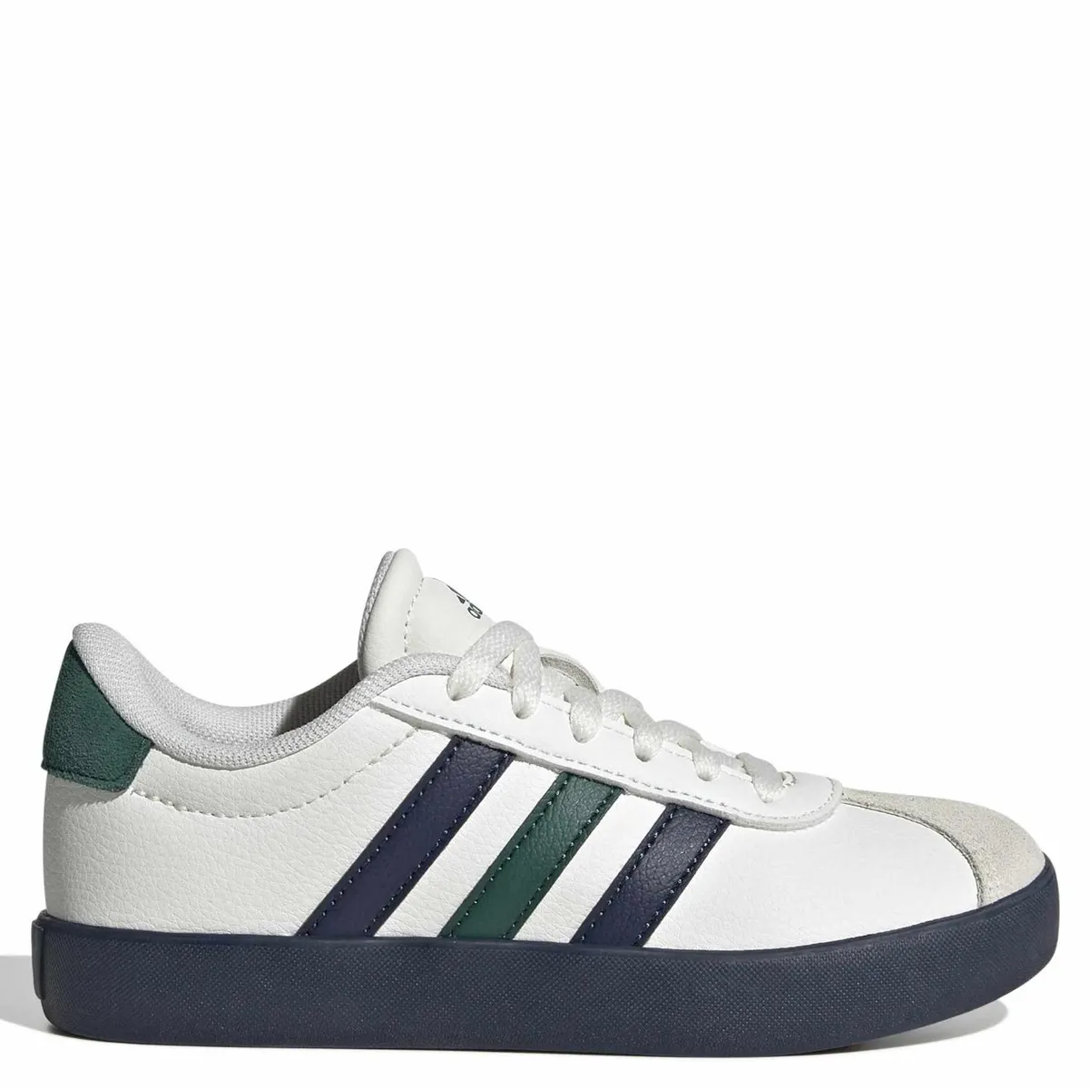 ADIDAS - Vl Court 3.0 K Zapatilla Urbana Cuero Unisex Niño Blanco (31.5 a 39) Adidas