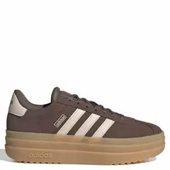 ADIDAS - Vl Court Bold J Zapatilla Urbana Cuero Unisex Niño Café (35.5 a 38.5)