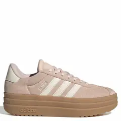 ADIDAS - Vl Court Bold J Zapatilla Urbana Cuero Unisex Niño Rosa (35.5 a 38.5)