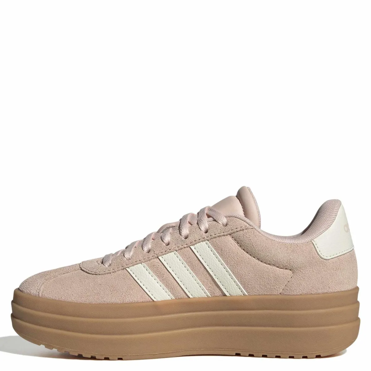 ADIDAS - Vl Court Bold J Zapatilla Urbana Cuero Unisex Niño Rosa (35.5 a 38.5) Adidas
