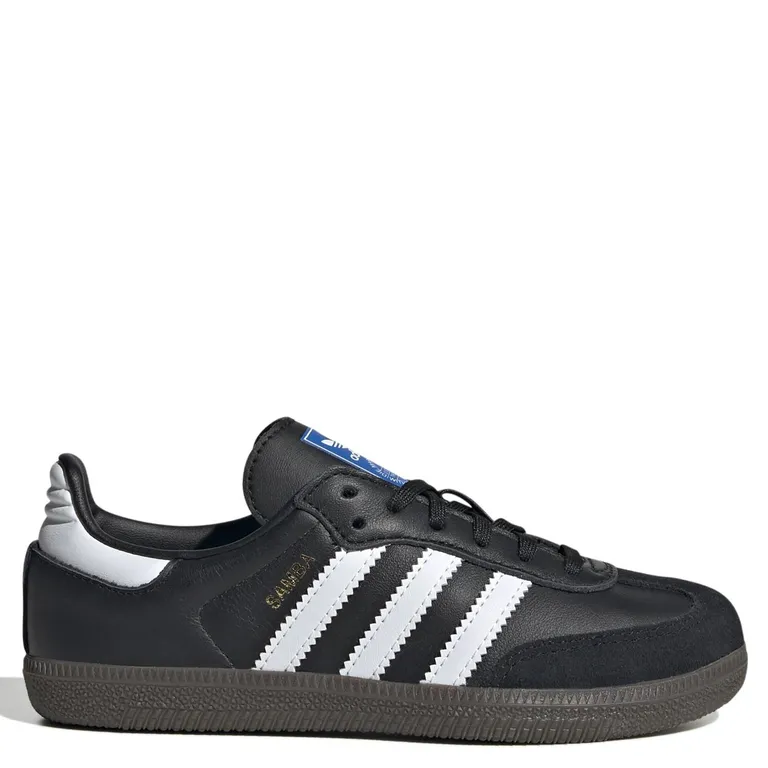 Samba OG C Zapatilla Urbana Cuero Unisex Niño Negro (28 a 35)
