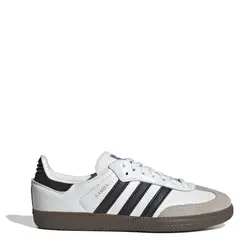 ADIDAS ORIGINALS - Samba Og Zapatilla Urbana Niño Cuero Blanco (28 a 35)
