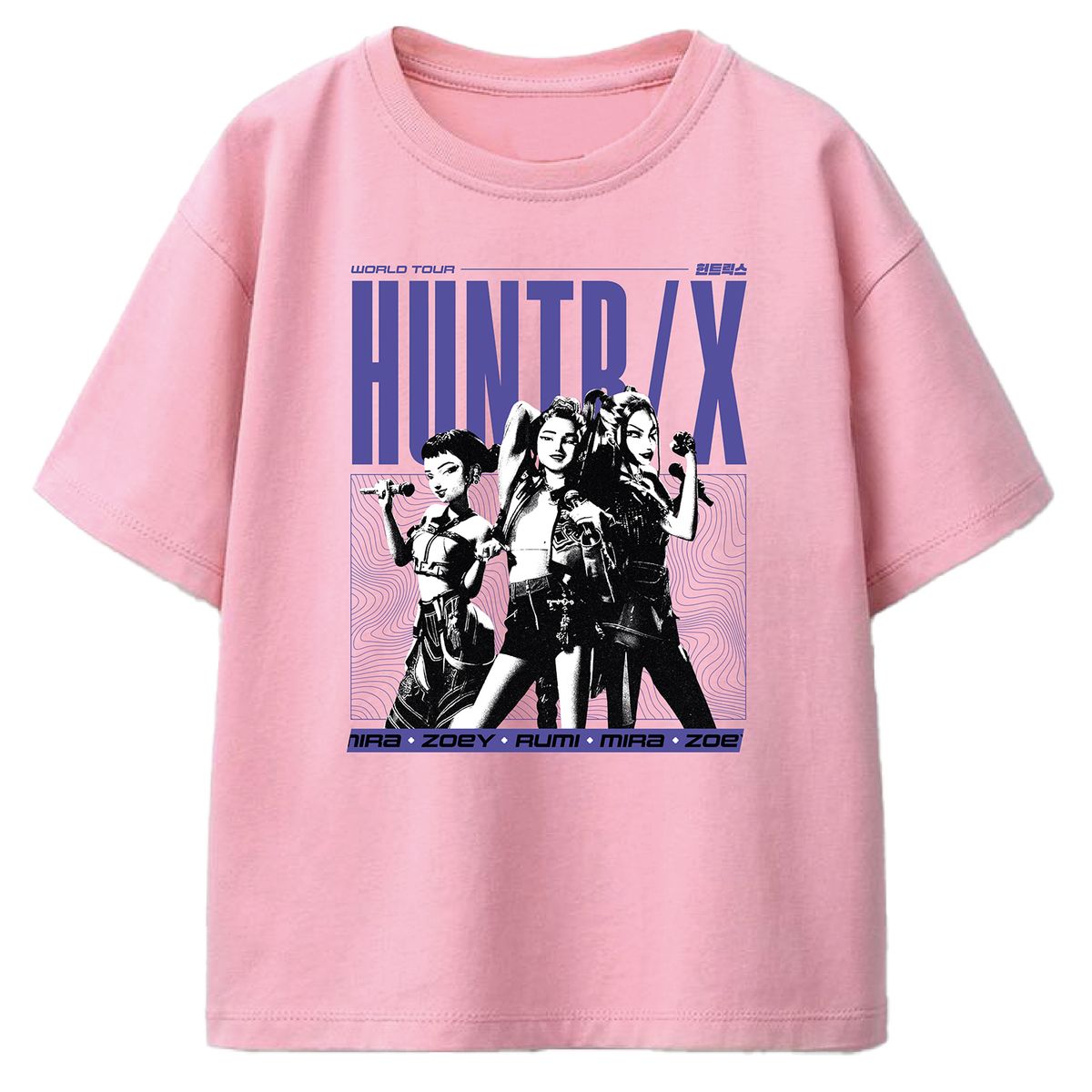 KPOP DEMON HUNTERS - Polera Niña Guerreras KPop Demon Hunters Rosado claro
