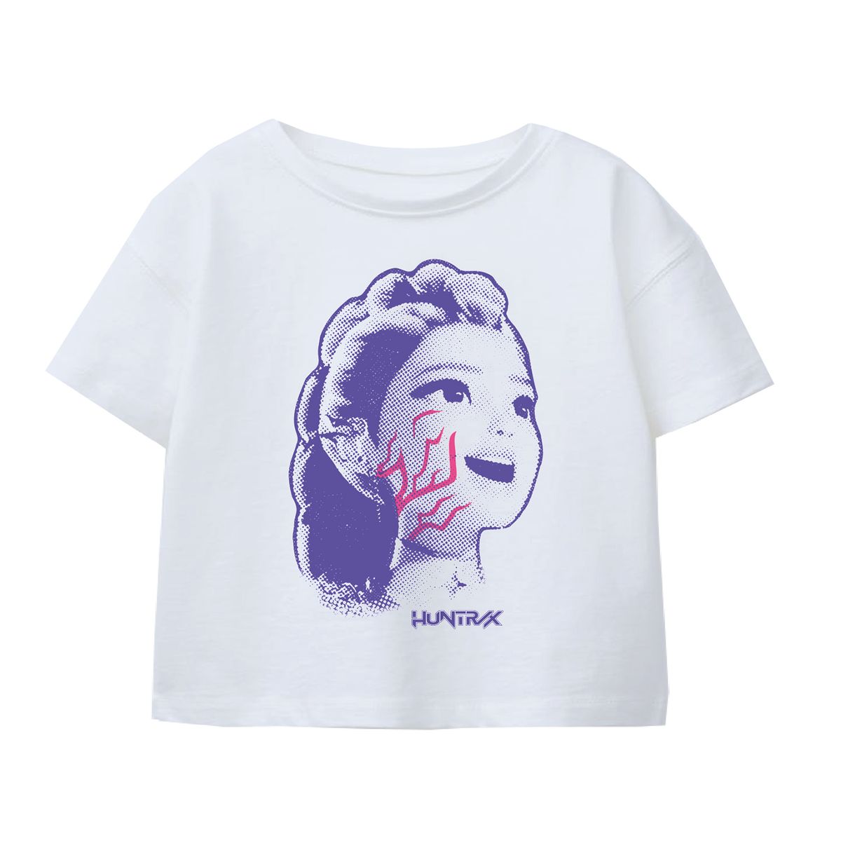 KPOP DEMON HUNTERS - Polera Niña Guerreras KPop Demon Hunters Blanca