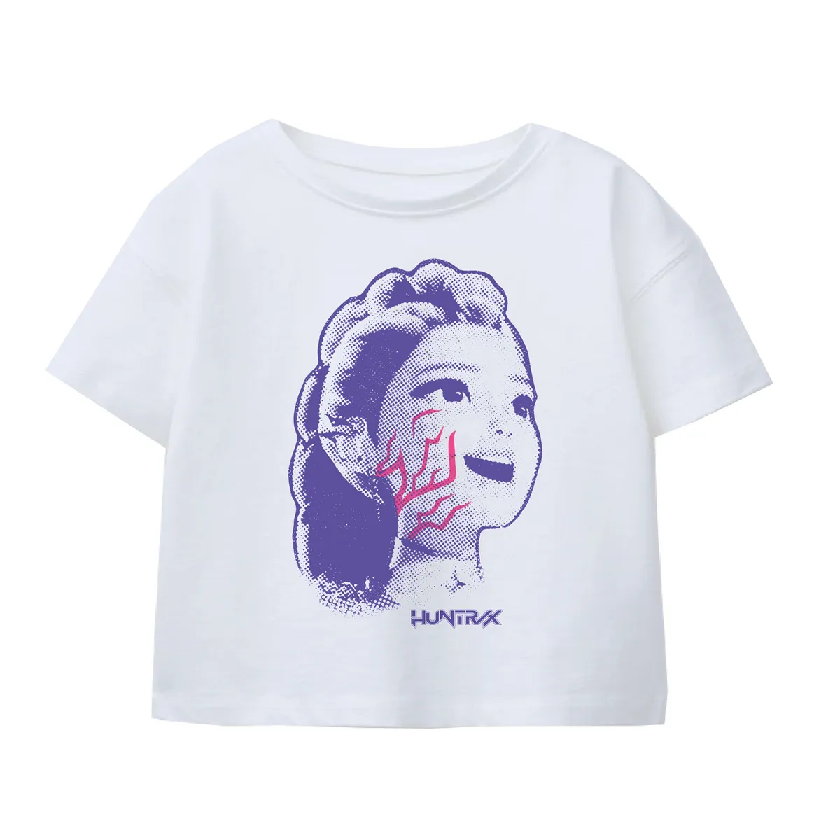 KPOP DEMON HUNTERS - Polera Niña Guerreras KPop Demon Hunters Blanca