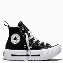 CONVERSE - Chuck Taylor All Star Lift Dou Zapatilla Urbana Unisex Niño Negro (27 A 35)
