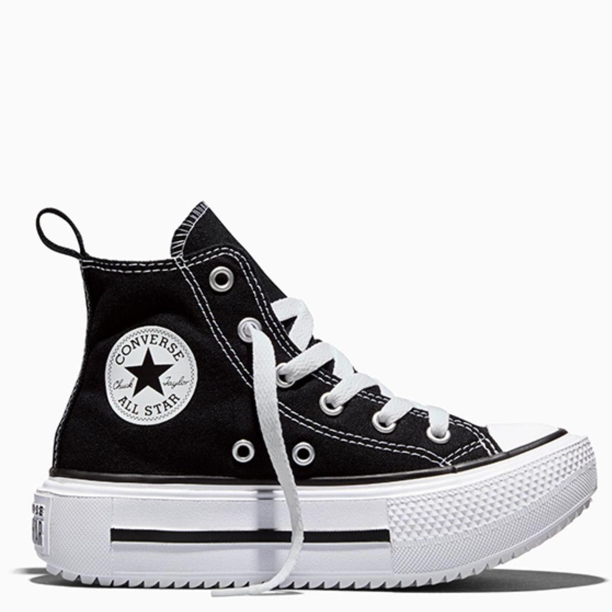 CONVERSE - Chuck Taylor All Star Lift Dou Zapatilla Urbana Unisex Niño Negro (27 A 35) Converse