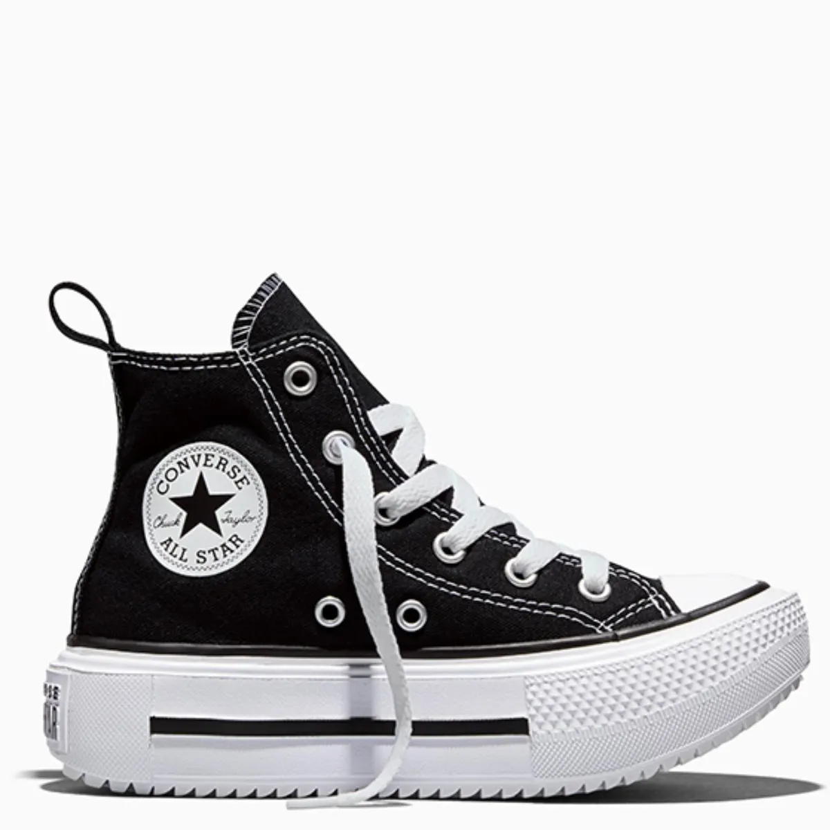 CONVERSE - Chuck Taylor All Star Lift Dou Zapatilla Urbana Unisex Niño Negro (27 A 35) Converse
