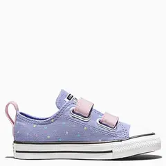 CONVERSE - Chuck Taylor All Star 2V Zapatilla Urbana Unisex Bebé Violeta (20 A 26)