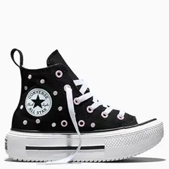 CONVERSE - Chuck Taylor All Star Lift Dou Zapatilla Urbana Unisex Niño Negro (27 A 35)