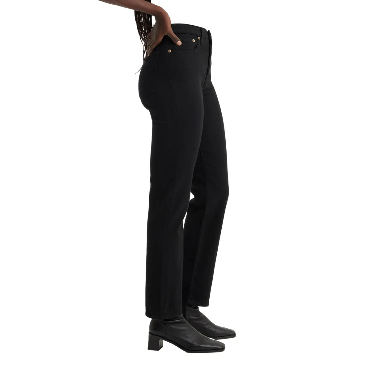 LEVIS - Jeans Mujer Wedgie Straight Negro Levis