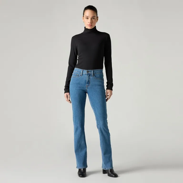 Jeans Mujer 315 Shaping Straight Azul Oscuro