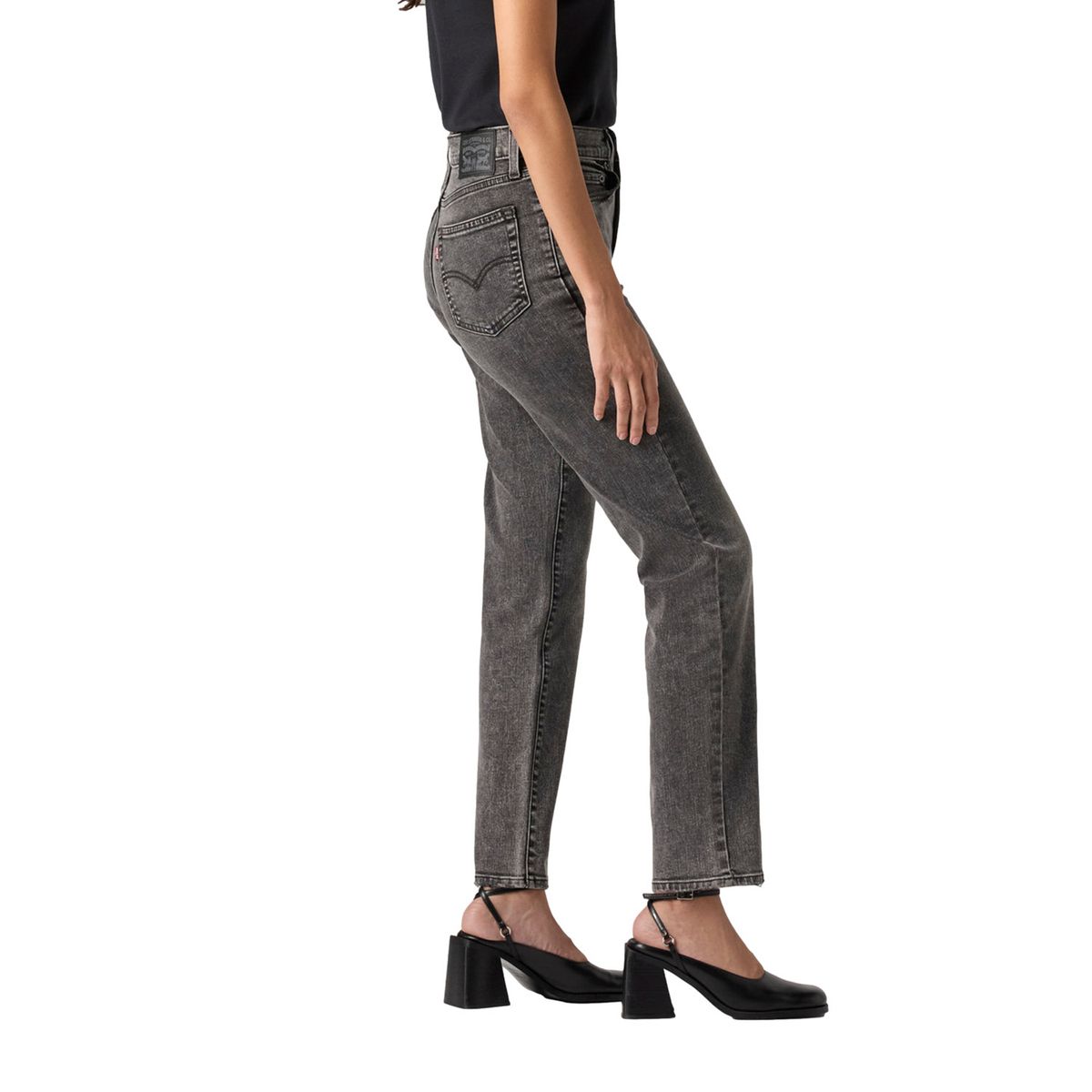 LEVIS - Jeans Mujer 724 High Rise Straight Gris Levis