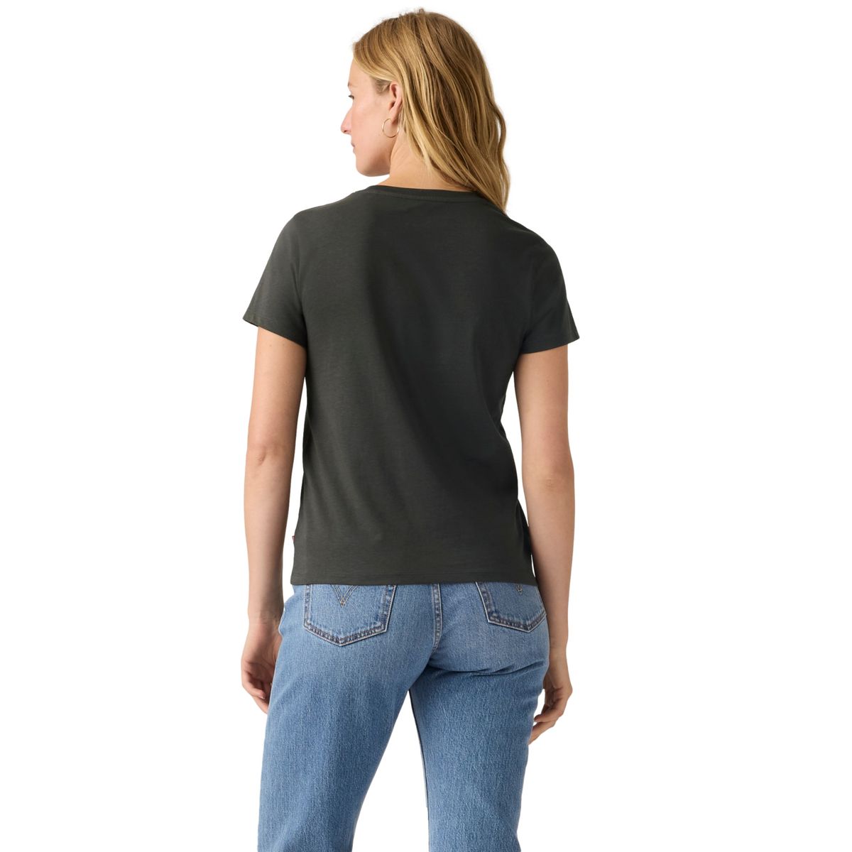 LEVIS - Polera Mujer Manga Corta Regular Fit Negro Levis