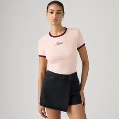 LEVIS - Polera Mujer Manga Corta Slim Fit Rosado