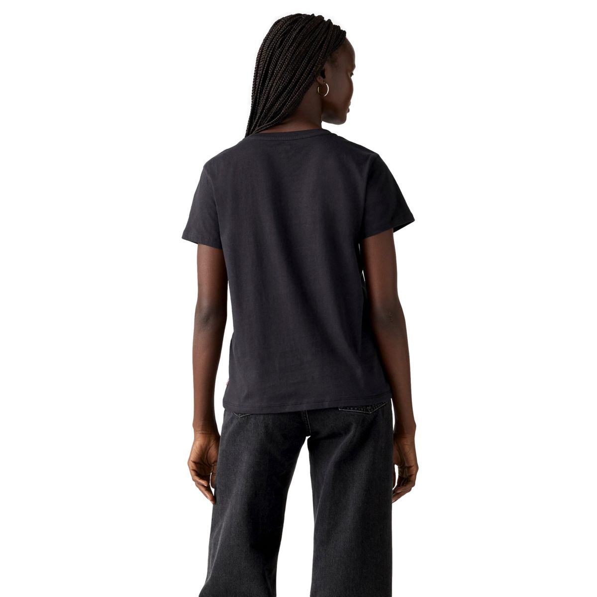 LEVIS - Polera Mujer Manga Corta Regular Fit Negro Levis