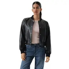 LEVIS - Chaqueta Mujer Cropped Bomber Negro