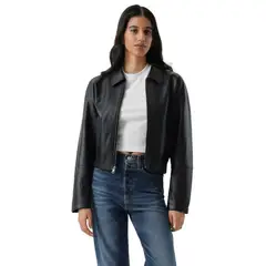 LEVIS - Chaqueta Mujer Shrunken Bomber Negra