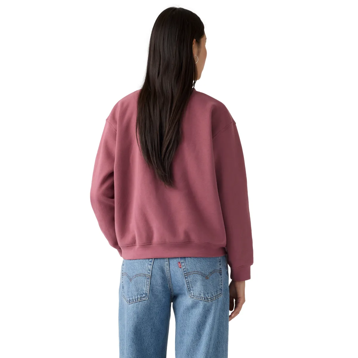 LEVIS - Polerón Mujer Relaxed Fit Burdeo Levis