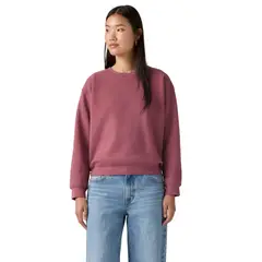 LEVIS - Polerón Mujer Relaxed Fit Burdeo