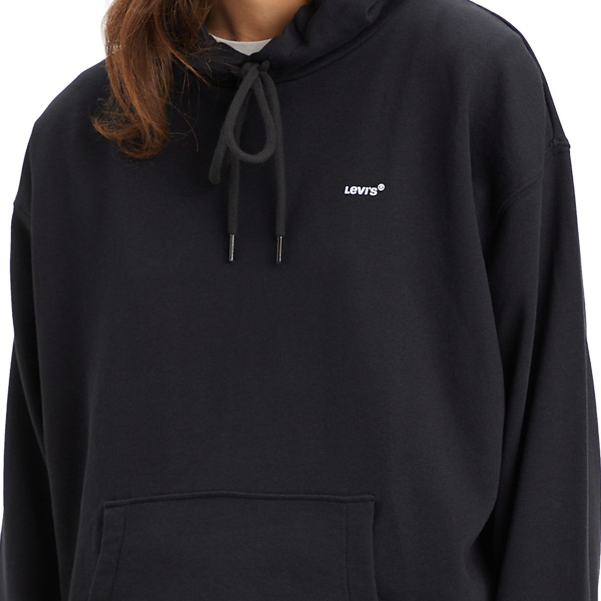 LEVIS - Polerón Mujer Hoodie Relaxed Fit Negro Levis