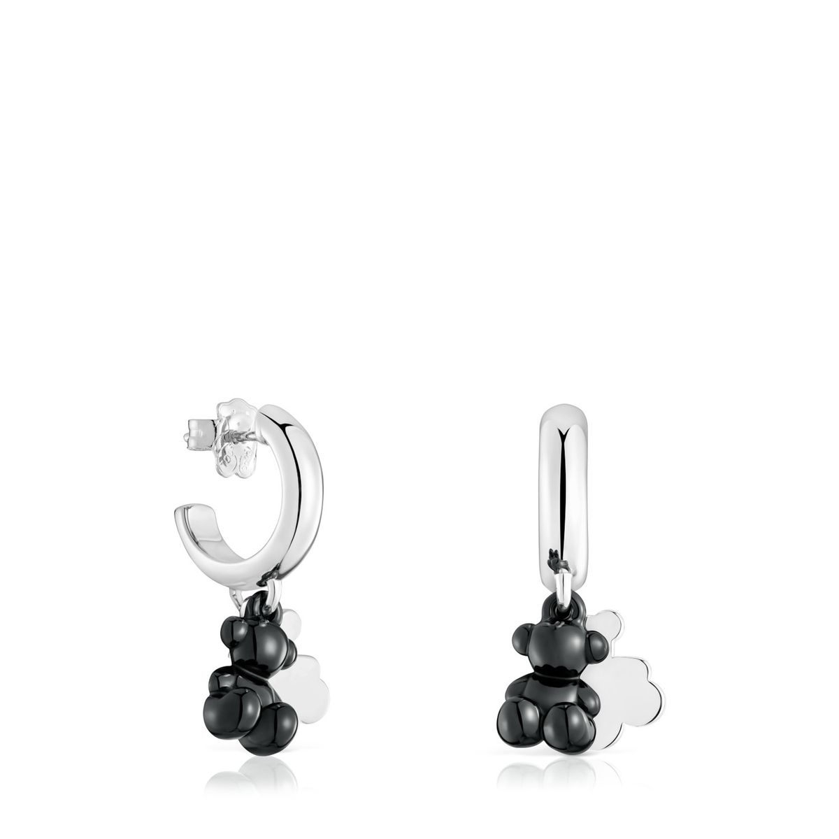 TOUS - Aros de Plata Doble Oso Bold Bear Mujer Tous