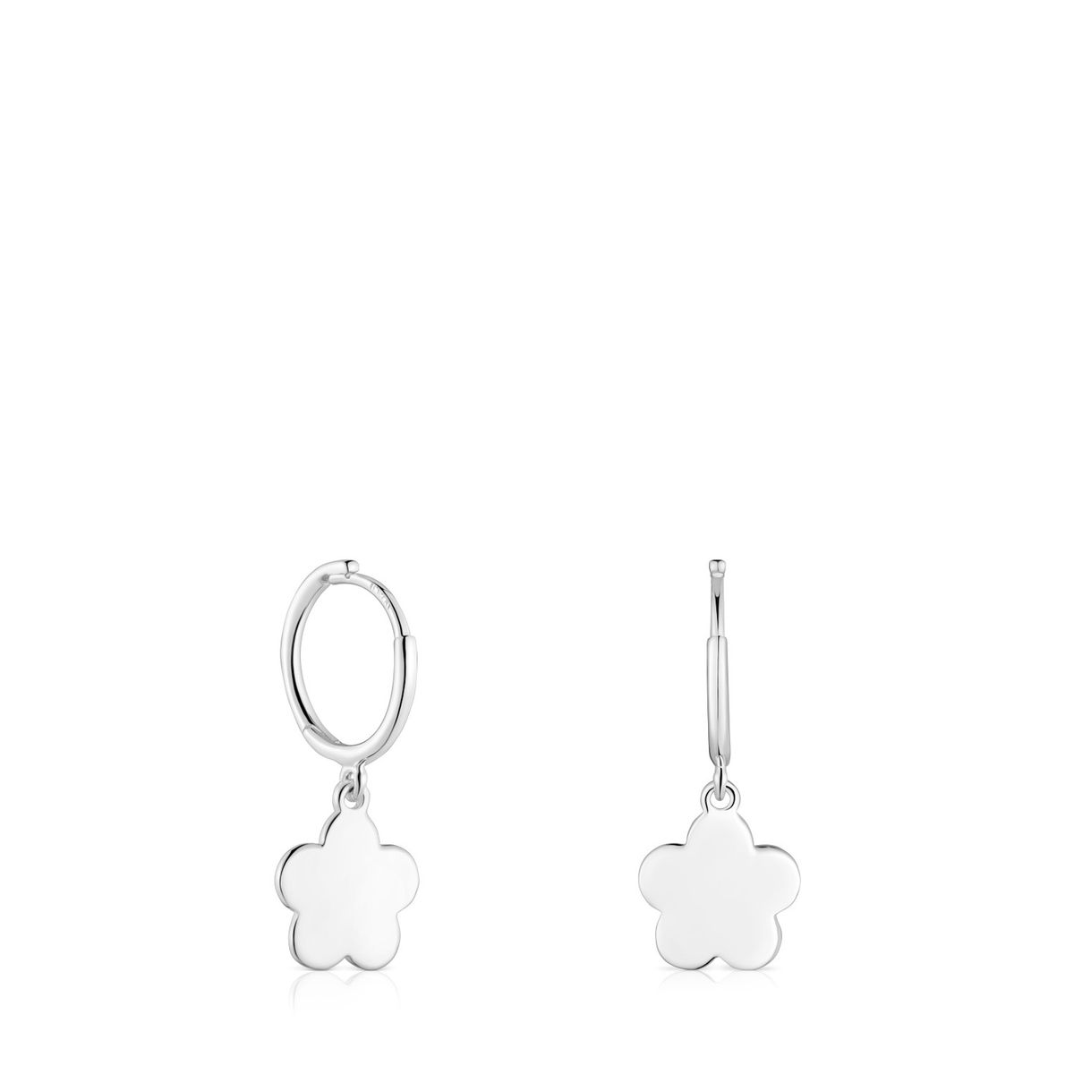 TOUS - Aros Motivo Flor de Plata Motivos Mujer Tous