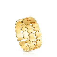 TOUS - Anillo con Baño de Oro 18 Kt Sweet Mujer