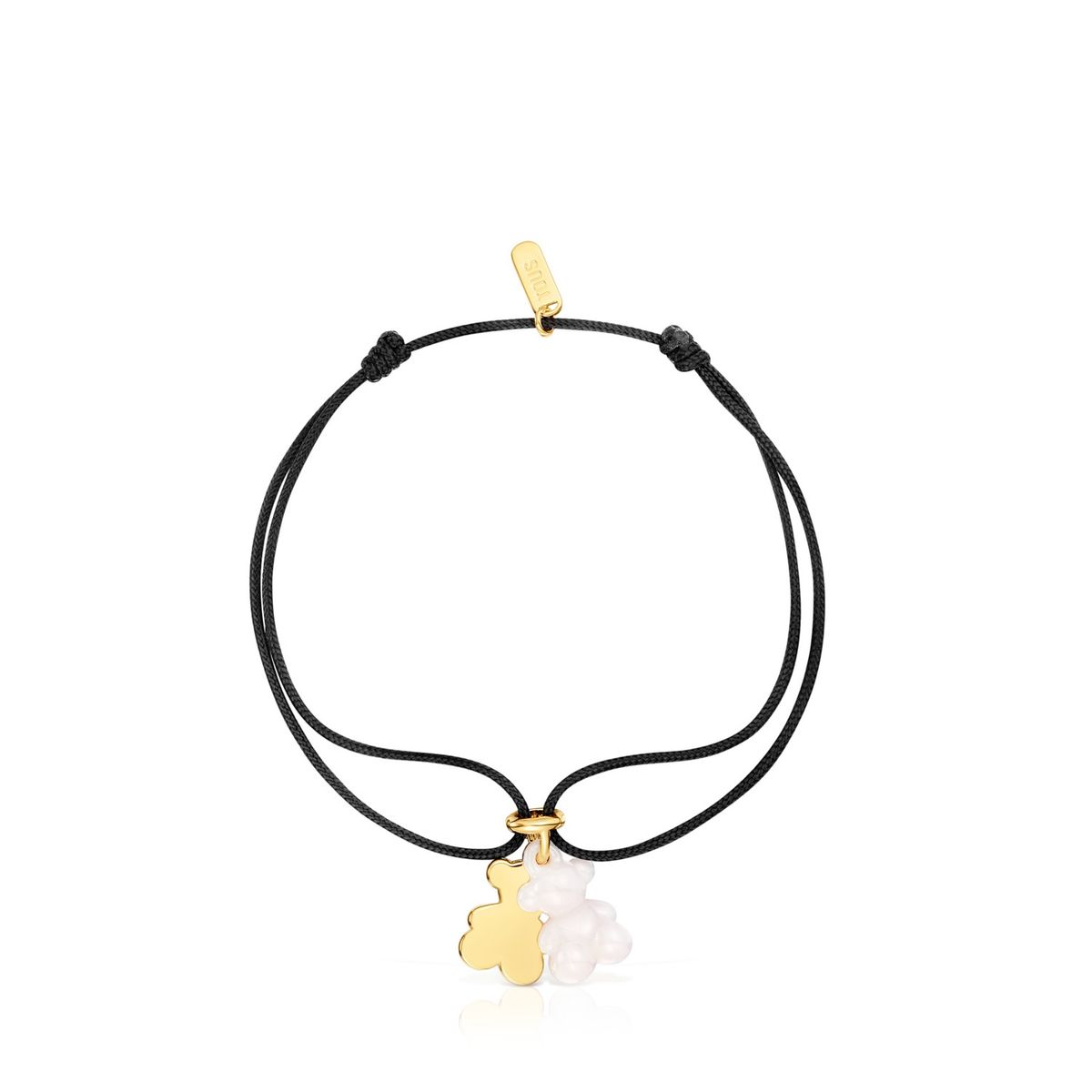 TOUS - Pulsera Doble Oso con Baño de Oro 18 Kt Bold Bear Mujer Tous