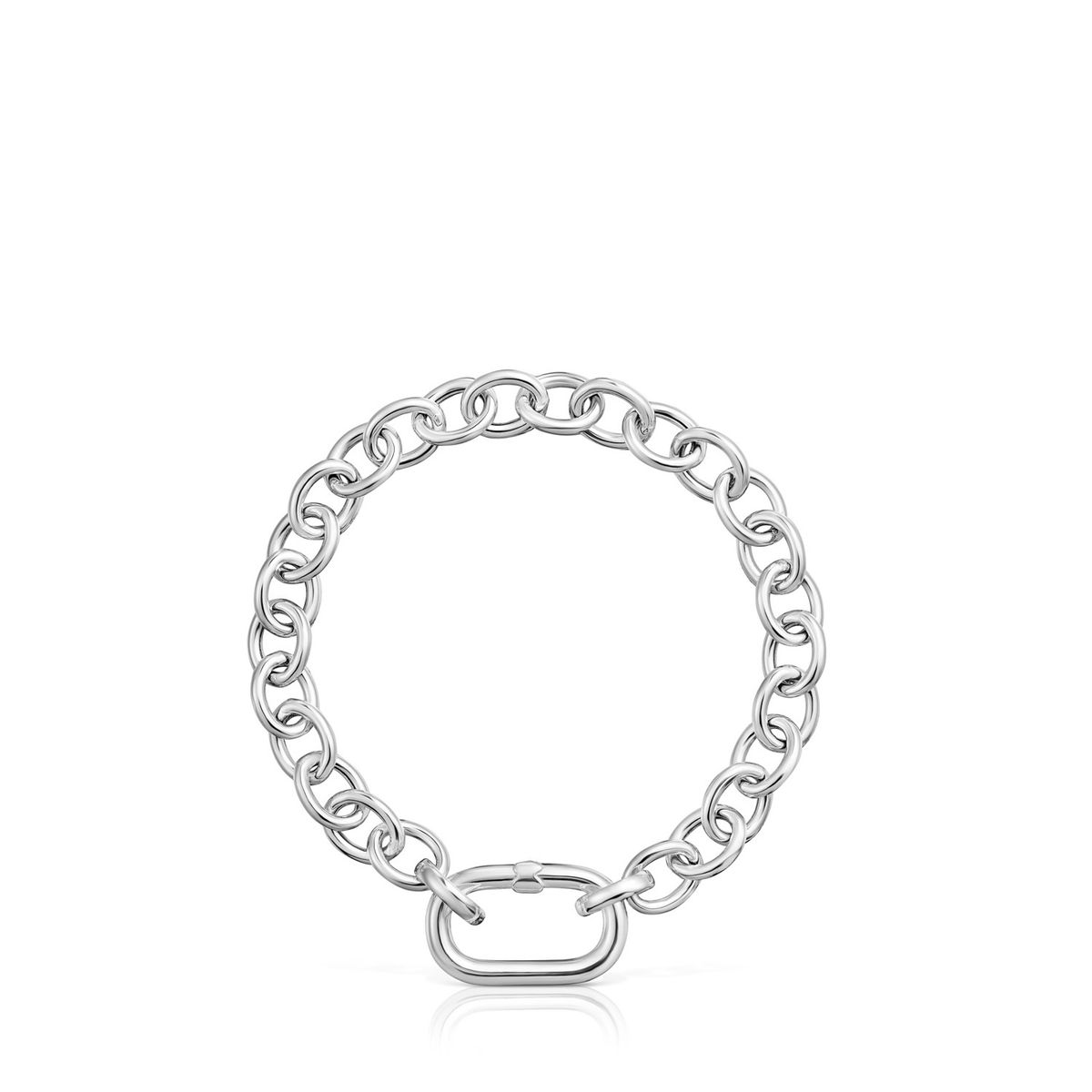 TOUS - Pulsera Cadena de Plata y Anilla Mujer Tous
