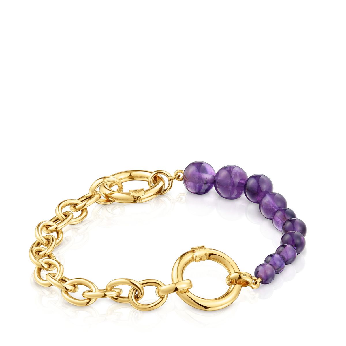 TOUS - Pulsera con Baño de Oro de 18 Kt Mujer Tous