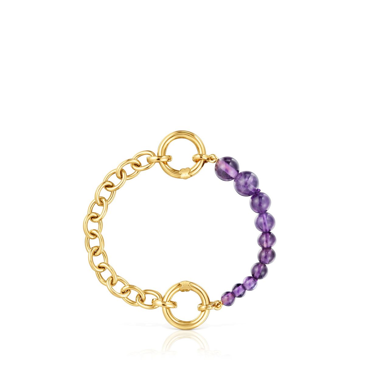 TOUS - Pulsera con Baño de Oro de 18 Kt Mujer Tous