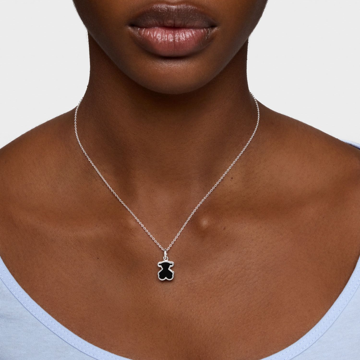 TOUS Collar de Plata y Metacrilato Galaxy Mujer Tous