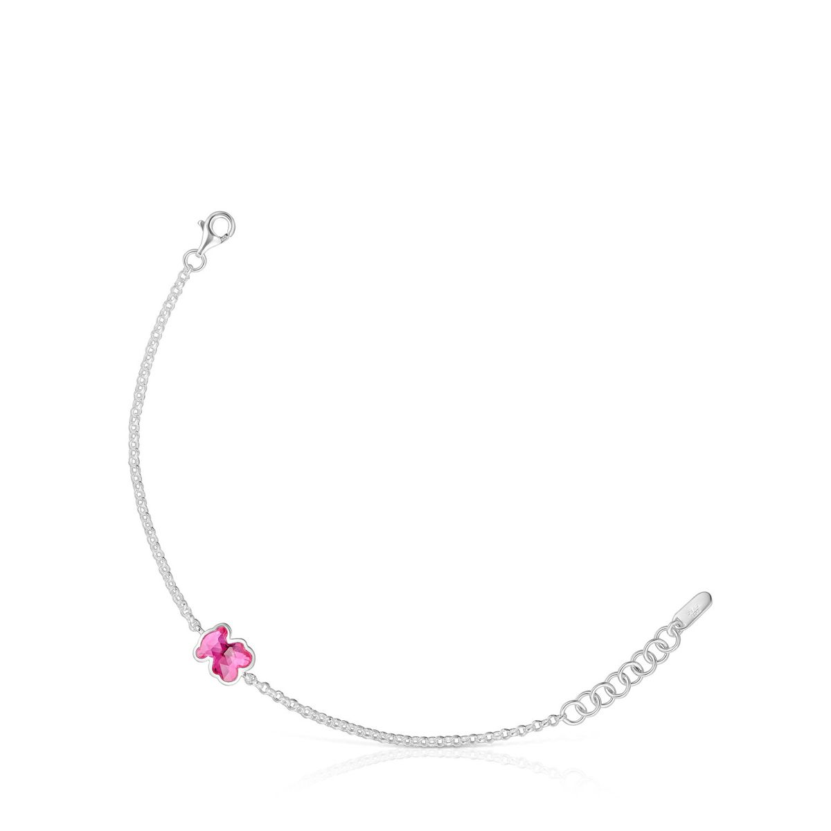 TOUS - Pulsera Cadena de Plata y Rubí  Lgg Mujer Tous