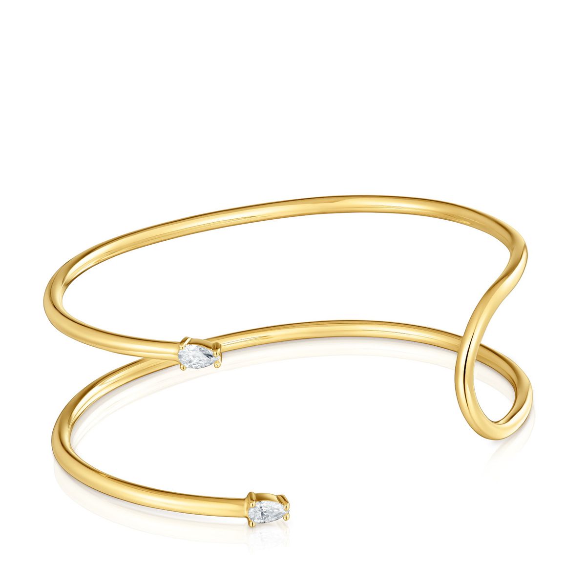 TOUS - Pulsera Esclava con Baño de Oro 18 Kt Lgd Mujer Tous