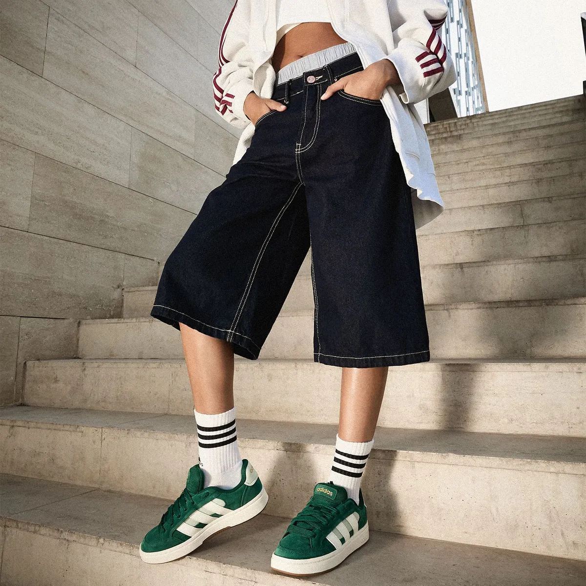 ADIDAS - Gc Alpha Sk8 Zapatilla Urbana Mujer Cuero Verde Adidas