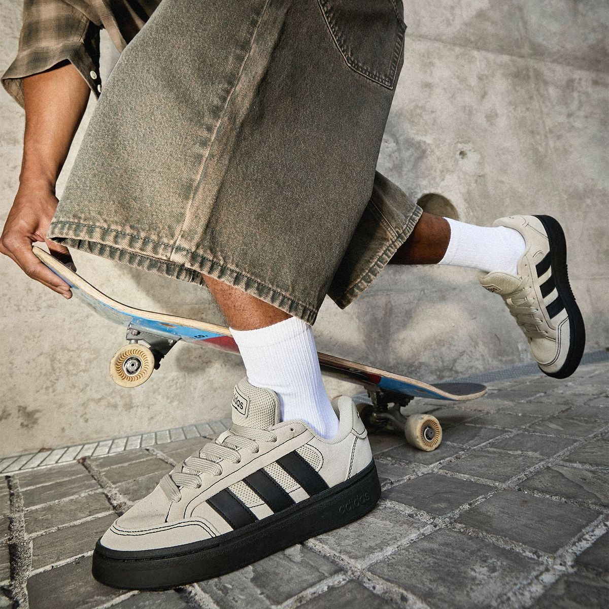 ADIDAS - Gc Alpha Sk8 Zapatilla Urbana Hombre Cuero Beige Adidas