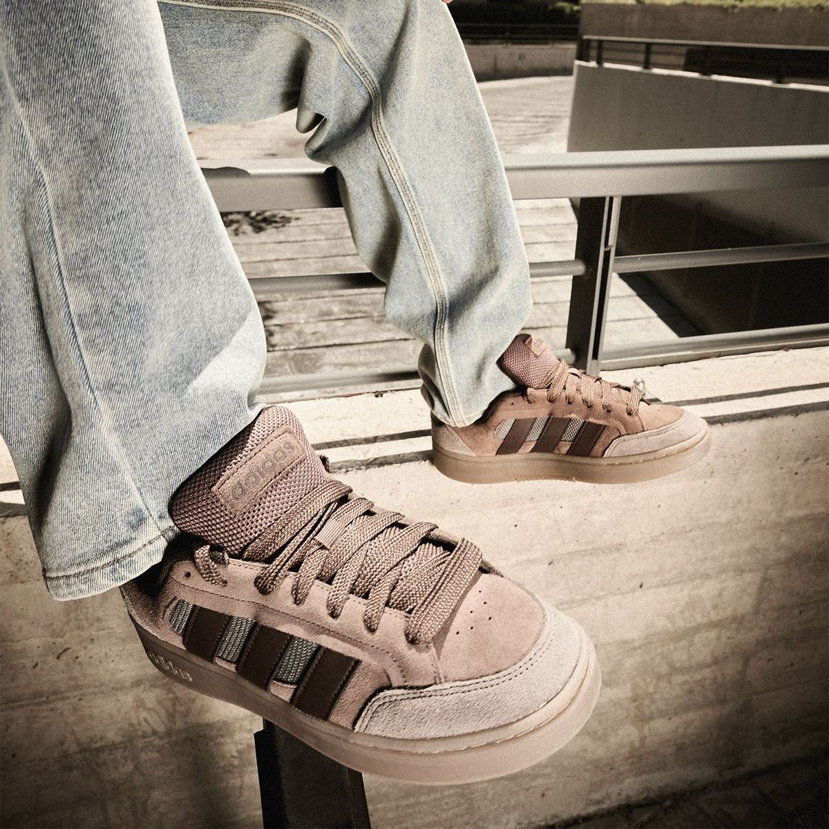 ADIDAS - Gc Alpha Sk8 Zapatilla Urbana Hombre Cuero Café Adidas