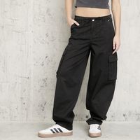 Jeans Cargo Parachute Tiro Medio Mujer