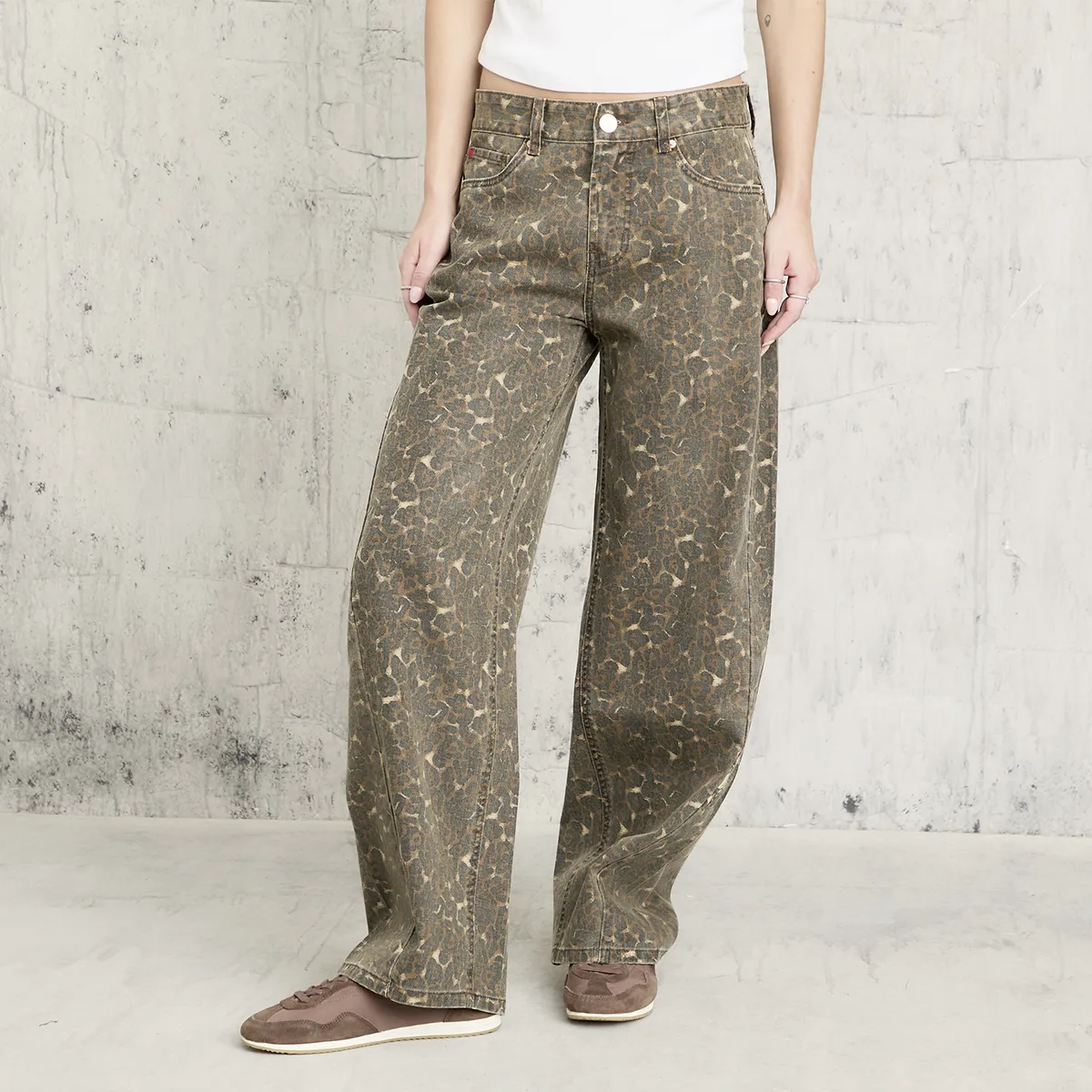 AMERICANINO - Jeans Balloon Tiro Medio Mujer Americanino