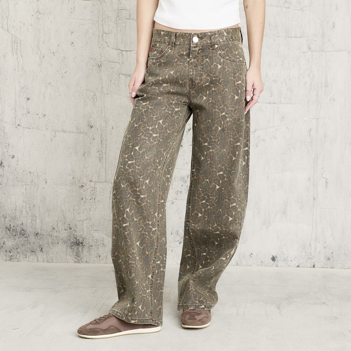 AMERICANINO - Jeans Balloon Tiro Medio Mujer Americanino