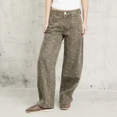AMERICANINO - Jeans Balloon Tiro Medio Mujer