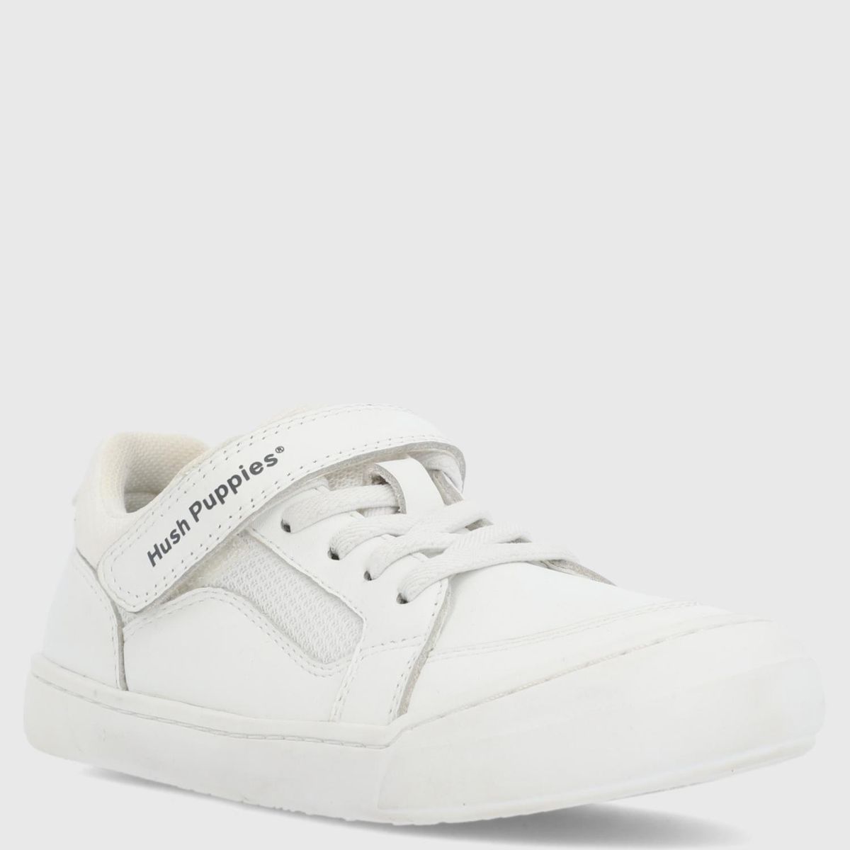 HUSH PUPPIES - Zapatilla Escolar Niño Cuero Blanco (30 A 34) Flexu Blanco Hush Puppies