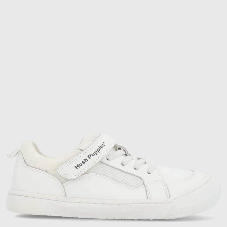 HUSH PUPPIES Zapatilla Escolar Niño Cuero Blanco (30 A 34) Flexu Blanco