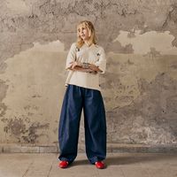 Jeans Balloon Tiro Medio Mujer