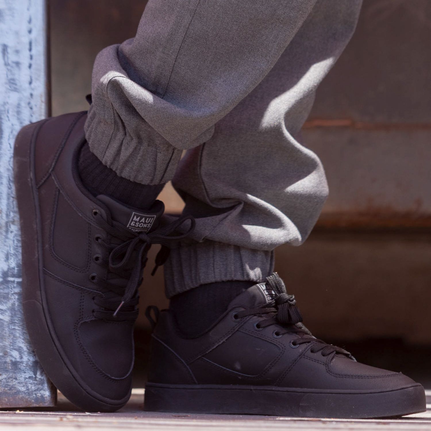 MAUI AND SONS Zapatilla Escolar Niño Negro (39 a 44) Maui And Sons