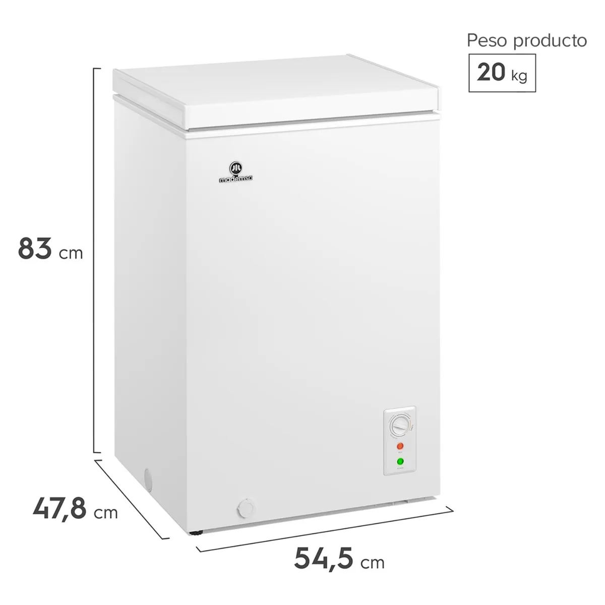 MADEMSA - Freezer H100 97 Lt Mademsa
